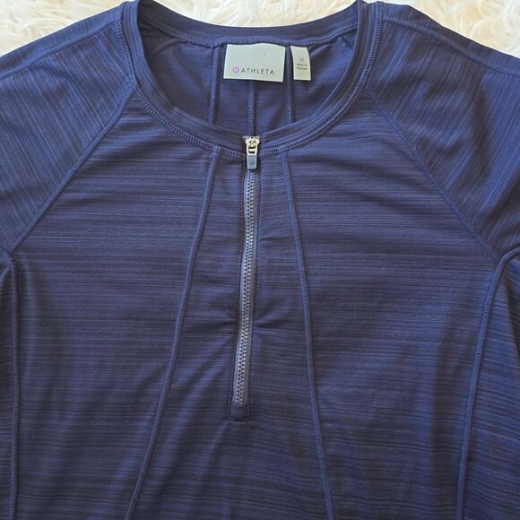 Athleta Navy Blue Short Sleeve Tee - Picture 3 of 6
